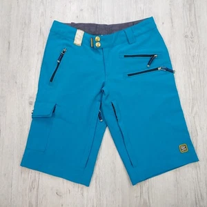 Race Face Cargo Trail Shorts MTB Biking Gear Size XS Zip Pockets Ripstop Blue - Picture 1 of 11