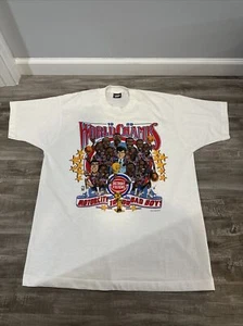 Vtg 80s Detroit Pistons Caricature Shirt Bad Boys 1989 World Champs XL NBA NWOT - Picture 1 of 9