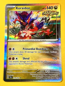 Pokémon JCC Fuerzas Temporales Violeta Escarlata - Koraidon 119/162 TEF Holo Raro - Imagen 1 de 2