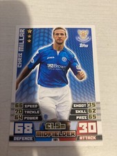 CHRIS MILLAR  ST. JOHNSTONE  MATCH  ATTAX SPFL 2014 - 15  CARD
