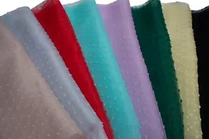 Organza fabric, Polka dot embroidery, 50 x 150 cm - Picture 1 of 97