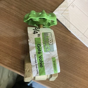 Matco-Norca Full Port Threaded shut off Gate Valve Brass 3/4" IPS 514T04LF - Picture 1 of 6