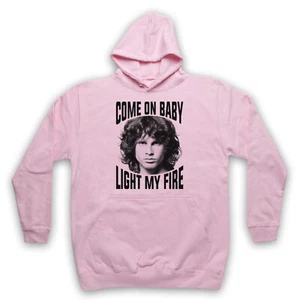 JIM MORRISON DOORS LIGHT MY FIRE UNOFFICIAL ROCK LEGEND ADULTS UNISEX HOODIE - Picture 1 of 11