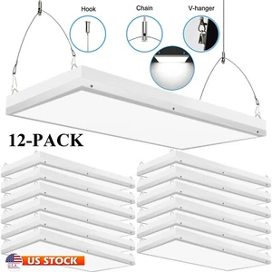 2FT Led High Bay Light 100W,16000LM 5000K Linear Led High Bay Shop Lights 12Pack - Picture 1 of 14