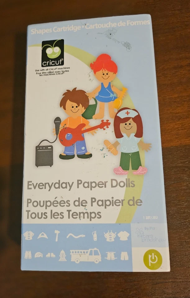 Everyday Paper Dolls Cricut 墨盒 形状 Provo Craft Link 状态 未知 — 第 1/2 张图片