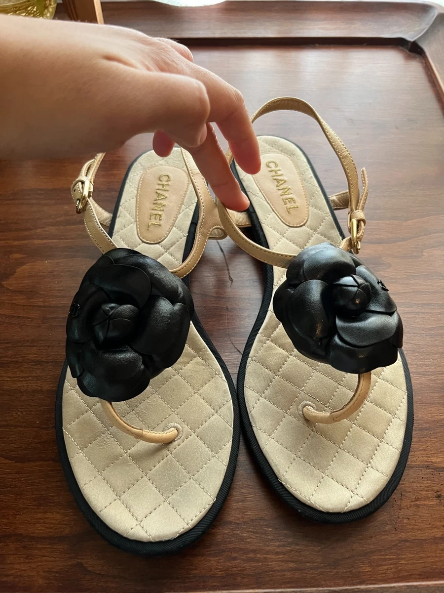 美品☆CHANEL グリッター フラワーサンダル 美品☆CHANEL グリッター フラワーサンダル CHANEL Flowers Sandals