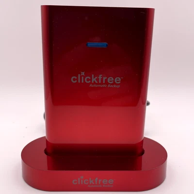 Clickfree C2N 500GB Automatic Home Backup – Red – Not Working – For Parts - Image 1 of 4