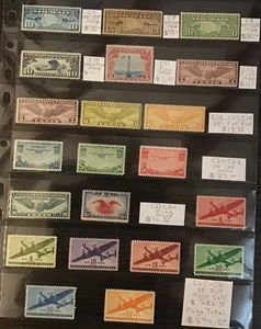 U.S. Stamps, Airmail Collection, MNH Cat. Val. $594.50 - Picture 1 of 2