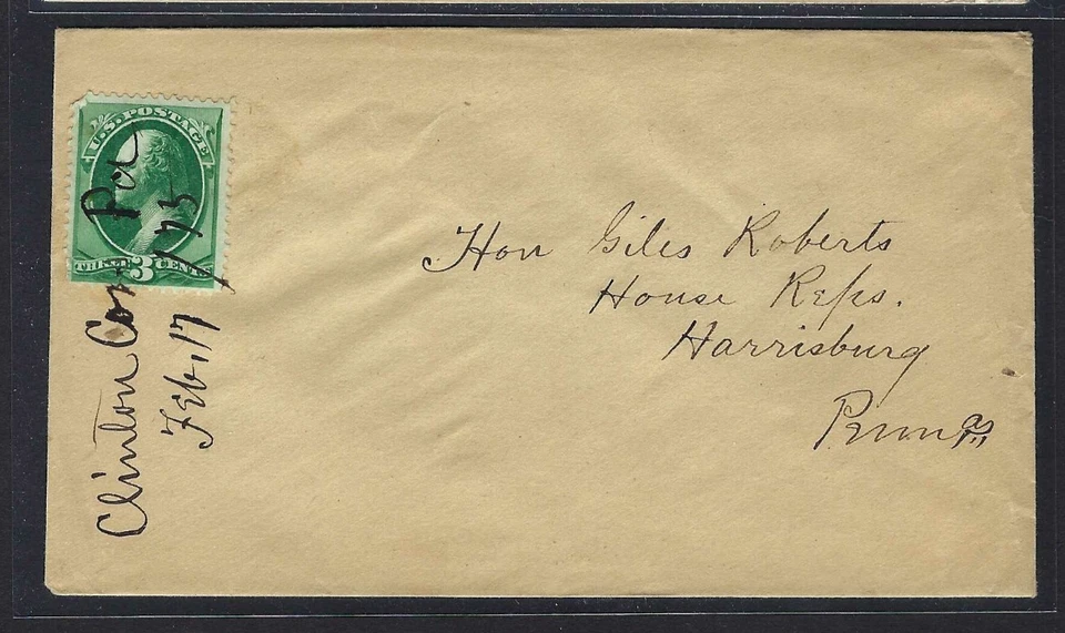 CLINTON CORNERS,PA. 1875 MANUSCRIPT - Image 1 of 1