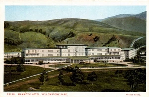 YELLOWSTONE NATIONAL PARK WYOMING - Mammoth Hotel, Distance View - Picture 1 of 2
