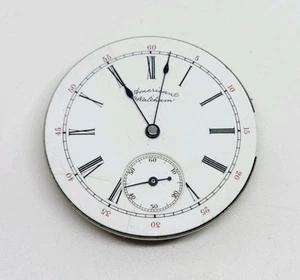 Movimiento Reloj Bolsillo Waltham Modelo 1890 Grado H 11J 6s 1893 Para Reparación - Imagen 1 de 3
