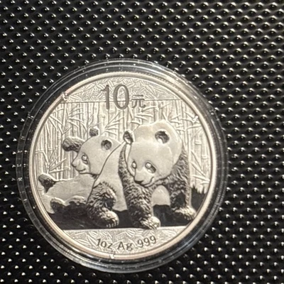 2010 1 oz .999 FIne Silver 10 Yuan Chinese Silver Panda Coin in Capsule - Image 1 of 4