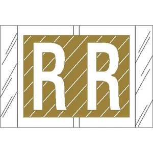 Tabbies Compatible "R" Labels, Laminated Stock, 1" X 1-1/2" Individual Letters - Picture 1 of 1