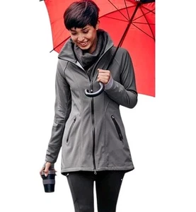 Athleta Women's Gray Bainbridge Trench Longline Lightweight Jacket Size XS - Picture 1 of 9