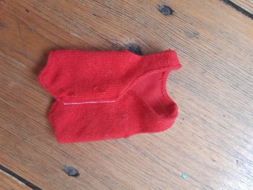 VETEMENTS Barbie vintage taglia sindy vestiti cappotto rosso in vita