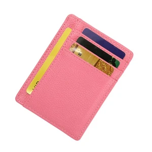 Cartera Plegable Simple Cartera PU Grano Litchi Multi-tarjeta Cartera Creativa para - Imagen 1 de 10