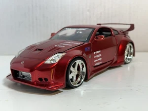JADA DUB CITY 2003 NISSAN 350Z RED 1:24 DIECAST MODEL CAR NEW NO BOX - Picture 1 of 14
