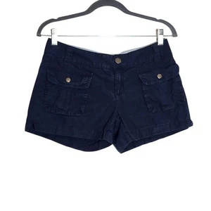 Converse One Star Navy Low-Rise Shorts Size 4 Y2K Low-Rise Shorts - Picture 1 of 9