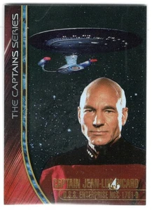 STAR TREK THE NEXT GENERATION SEASON 7 CAPTAIN'S CARD 2OF4 CAPT JEAN-LUC PICARD  - Picture 1 of 2