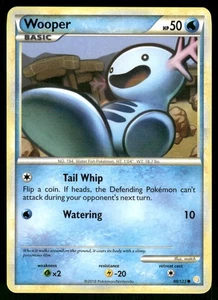 2010 Heavily Played Pokemon Wooper 88/123 HeartGold & SoulSilver - Picture 1 of 3