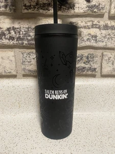 NEW Salem Runs On Dunkin Tumbler 2025 Dunkin Donuts Collectible 18oz Salem Mass - Picture 1 of 5