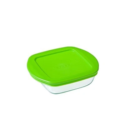 Pyrex - Recipiente quadrato per conservare gli alimenti, con coperchio, in v6sd - Immagine 1 di 4