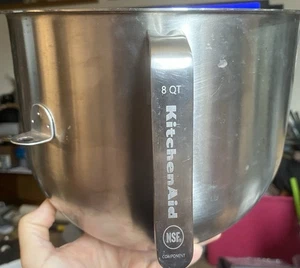 KitchenAid KSMC8QBOWL Ciotola Miscelatore Commerciale 8 Qt Acciaio Inox Argento OEM, USA - Foto 1 di 5