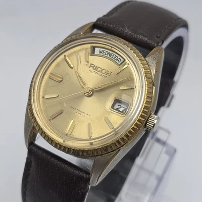 Винтажные автоматические мужские часы Ricoh President 040121 день/дата ADR128ADL7 - Изображение 1 из 4