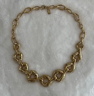 Alexis Bittar Molten Gold tone Choker Necklace Links 16" Nordstrom - Image 1 of 4