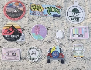 Travel and Decorative Sticker Lot 11 Stickers National Park Geek, Virgin Islands - Picture 1 of 11