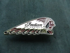 Indian Motorcycle Badge Motor cycle Bike Advert Advertising biker rider rocky - Foto 1 di 4