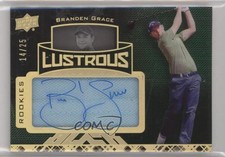 2014 Exquisite Collection Spectrum Gold /25 Branden Grace #66 Rookie Auto RC