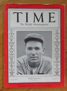 TIME "DIZZY" DEAN April 15 1935 Magazine ST LOUIS CARDINALS No Label - Picture 1 of 8