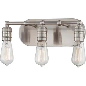 Minka Lavery 5135-84 Downtown Edison 3 Light Bathroom Vanity Light - Picture 1 of 1