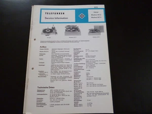 Original Werkstattanleitung Telefunken Musikus TW 507 507V - Bild 1 von 1