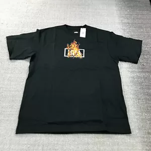 Hood By Air Shirt Mens Small Ablaze Box Logo Fire Flames Graphic HBA Japan - Picture 1 of 9