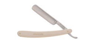 ROBERT KLAAS HANDGEFERTIGTES KOHLENSTOFFSTAHL 5/8" RASIERMESSER/WEISSER KUNSTSTOFFGRIFF - Bild 1 von 1