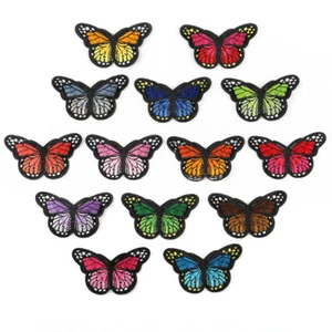 Butterfly Badge Patch Embroidered Sew Iron On Patches Badge Fabric Applique DIY - Picture 1 of 20