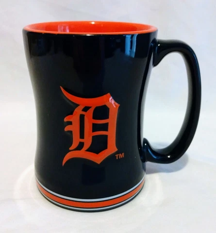 Boelter Detroit Tigers Coffee Tea Mug 14oz Raised Sculpted Licensed MLB 2015 Cover