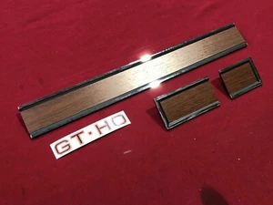FORD FALCON XW XY GT HO GLOVE BOX DASH WOODGRAIN KIT NEW CONCOURS WITH DECAL - Picture 1 of 3
