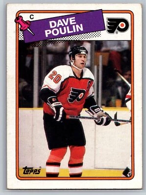 1988 Topps #100 Dave Poulin Excellent - Image 1 of 2