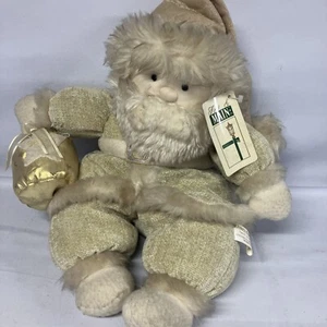 First & Main plush  SANTA with gift Bag As Is Aged golden sage - Picture 1 of 13