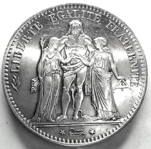 FRANCE (III Republic) 5 Francs -1876 Paris - Imagen 1 de 9