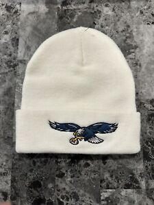 Philadelphia Eagles White Retro Logo Warm Winter knit Pull Over Ski Cap Hat
