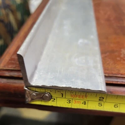 Универсальные алюминиевые круглые края 6061 под углом 90 градусов длина 1/8 толщина 1x2x24 дюйма - Изображение 1 из 4