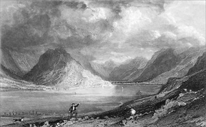 CRUMMOCK WATER (CUMBERLAND) - Engraving from 19th century - Picture 1 of 2