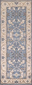 Traditional New Oushak Indian 8 ft. Runner Rug Hallway Carpet" 3x8 - Picture 1 of 17