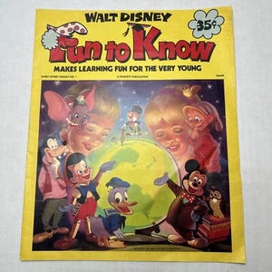 Revista Walt Disney “Fun To Know” No. 1 ~1972-A Publicación Fawcett ~ De colección - Imagen 1 de 5