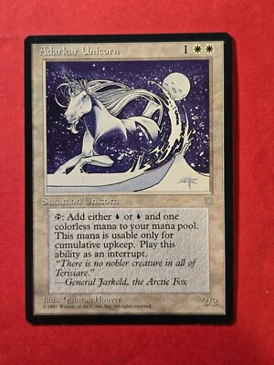 1995 Magic The Gathering Ice Age #1 Adarkar Unicorn, C, NF, cd1 - Image 1 of 3