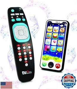 Baby Remote Control Toy and Smartphone Bundle, Pretend Play Playset for Toddl - Picture 1 of 5